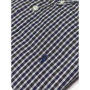 Polo Ralph Lauren Mens Blake L Button Down Shirt Blue Red White Check Cotton